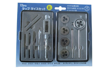 ライト精機 タップダイスセット TDS-12B (ミリネジ)
